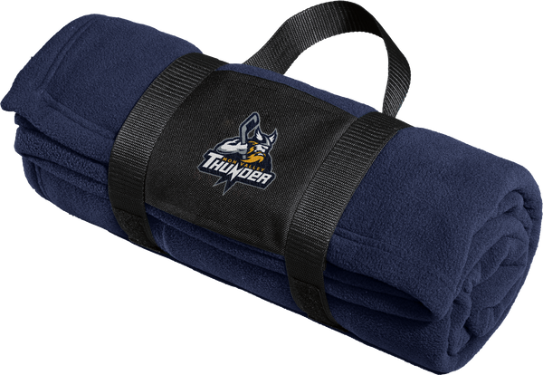 Mon Valley Thunder Fleece Blanket with Carrying Strap