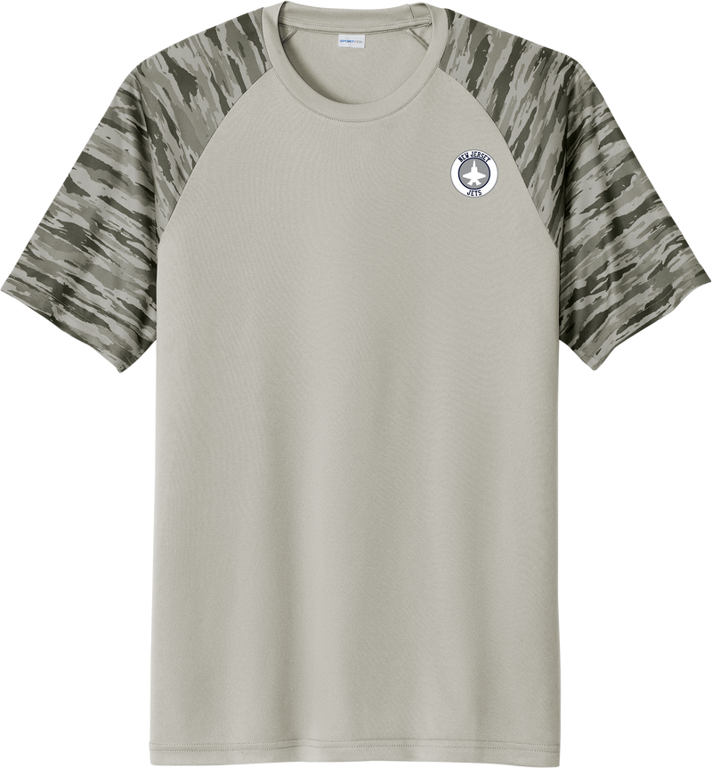 NJ Jets Drift Camo Colorblock Tee