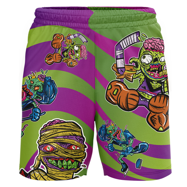 Woodridge Wild Zombie Youth Workout Wear Shorts