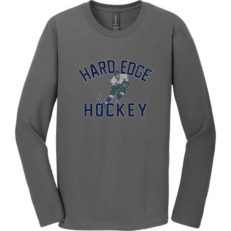 Hard Edge Hockey Softstyle Long Sleeve T-Shirt