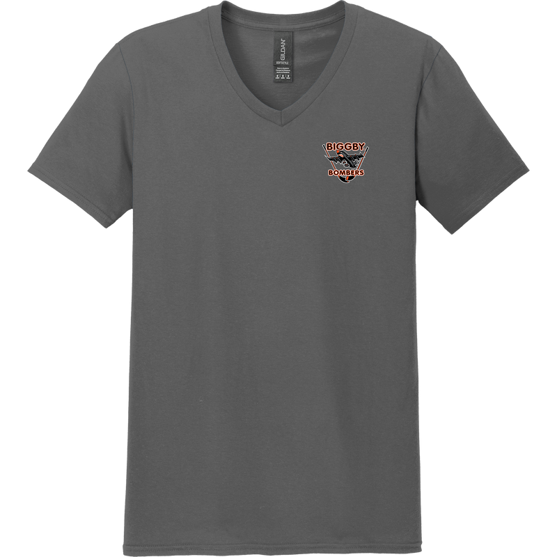 Biggby Bombers Softstyle V-Neck T-Shirt