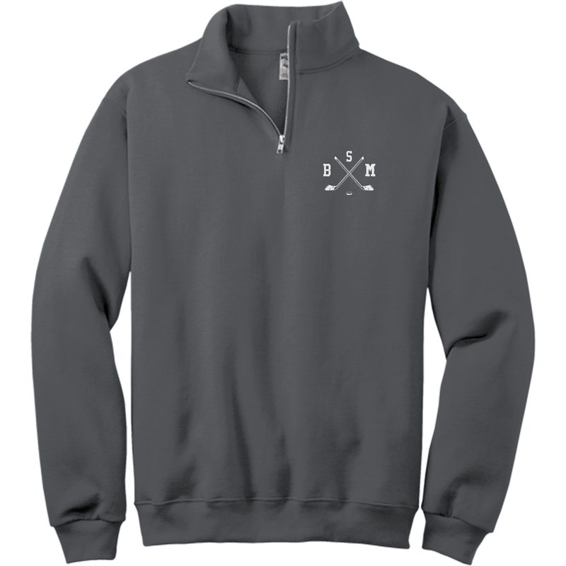 BSM Hockey NuBlend 1/4-Zip Cadet Collar Sweatshirt