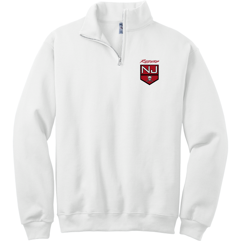 NJ Raiders NuBlend 1/4-Zip Cadet Collar Sweatshirt