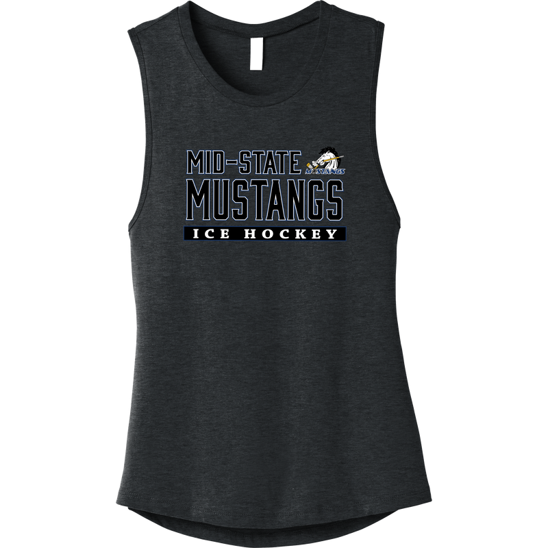 Mid-State Mustangs Womens Jersey Muscle Tank