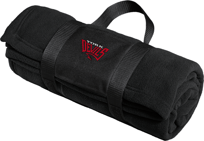 York Devils Fleece Blanket with Carrying Strap