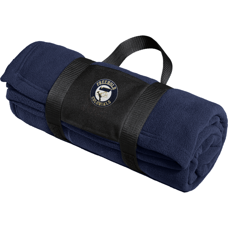 FRC Freehold Colonials Fleece Blanket with Carrying Strap