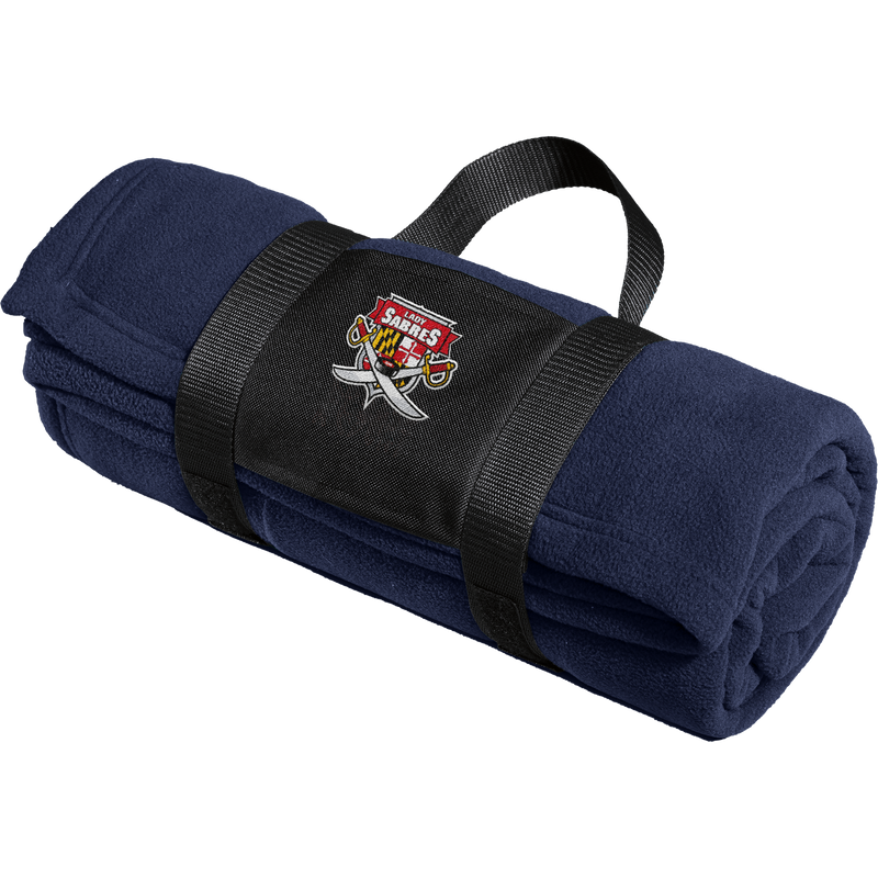 SOMD Lady Sabres Fleece Blanket with Carrying Strap