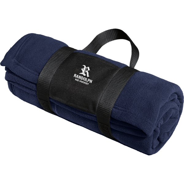 Randolph Hockey Fleece Blanket with Carrying Strap