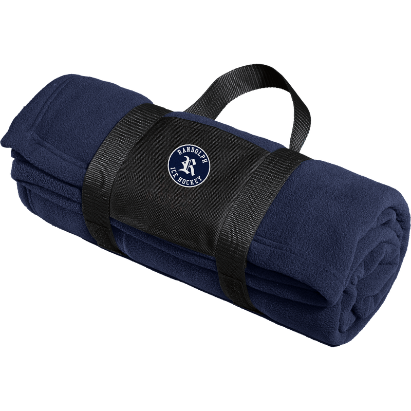 Randolph Hockey Fleece Blanket with Carrying Strap