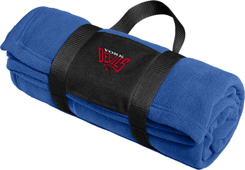 York Devils Fleece Blanket with Carrying Strap