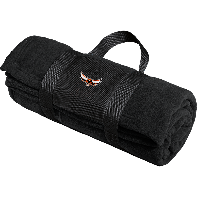 Orange County West Fleece Blanket with Carrying Strap