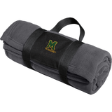 HVM Montgomery Fleece Blanket with Carrying Strap