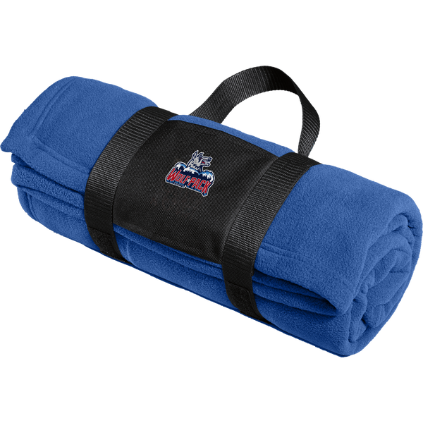 CT Wolfpack South Fleece Blanket with Carrying Strap