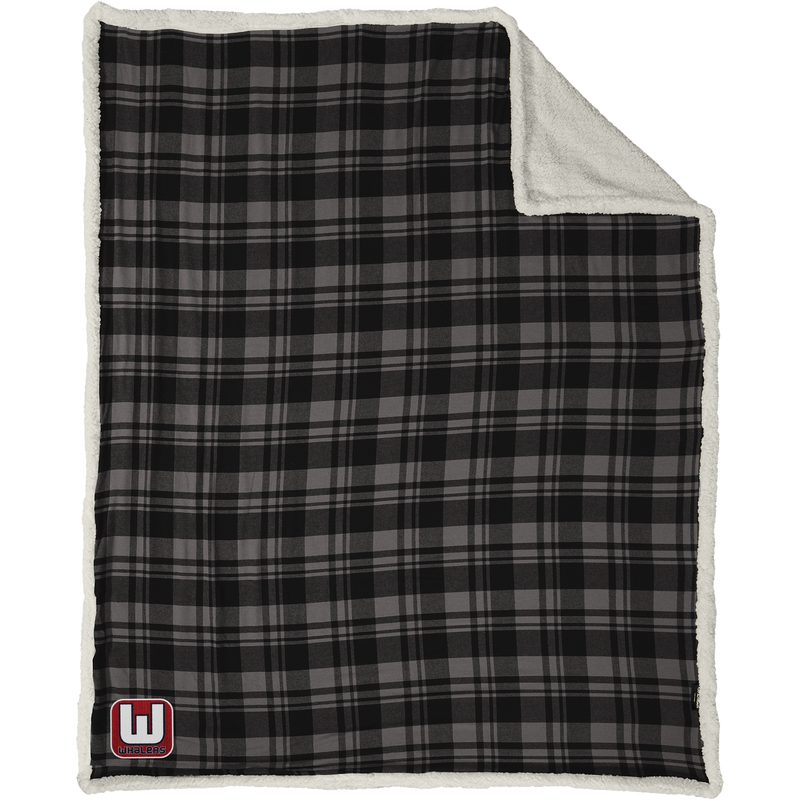 CT Whalers Tier 1 Flannel Sherpa Blanket