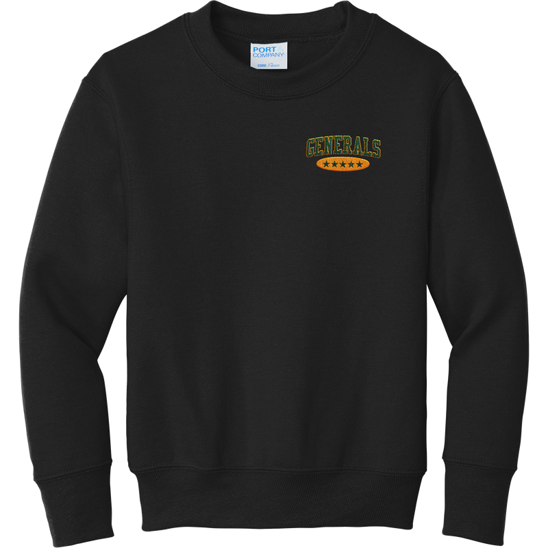 Red Bank Generals Youth Core Fleece Crewneck Sweatshirt