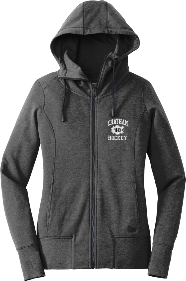 Chatham Hockey New Era Ladies Tri-Blend Fleece Full-Zip Hoodie