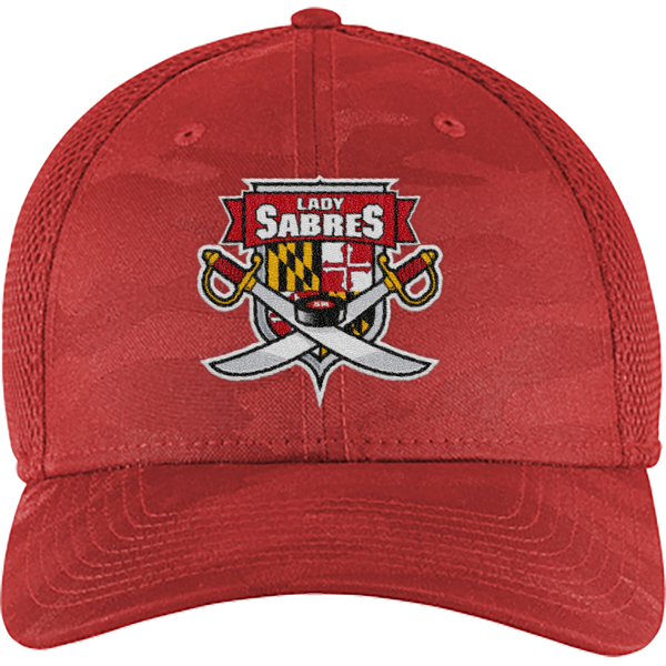 SOMD Lady Sabres New Era Tonal Camo Stretch Tech Mesh Cap