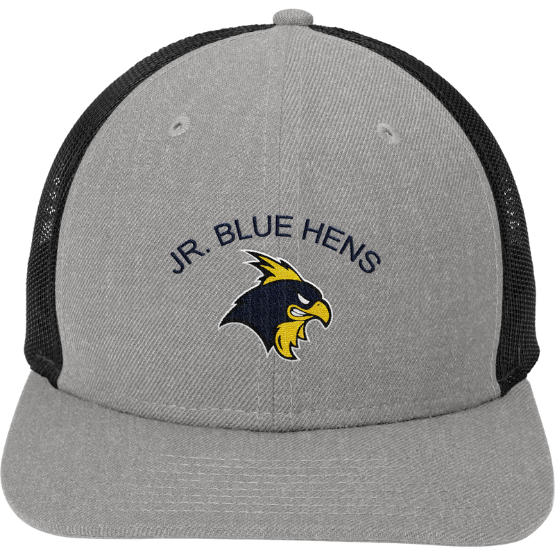 Delaware Jr. Blue Hens New Era Snapback Low Profile Trucker Cap