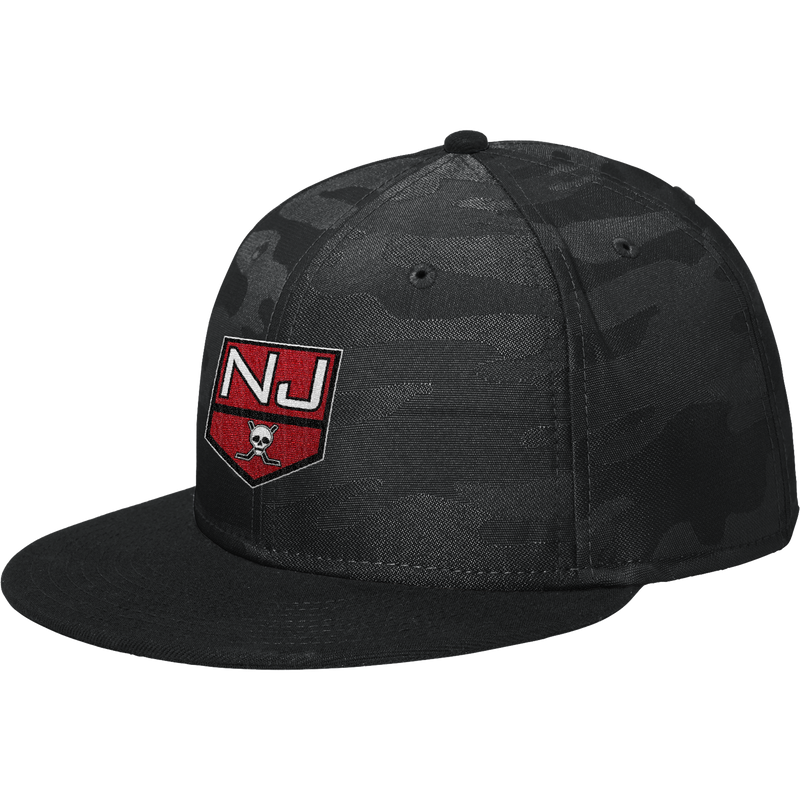 NJ Raiders New Era Camo Flat Bill Snapback Cap