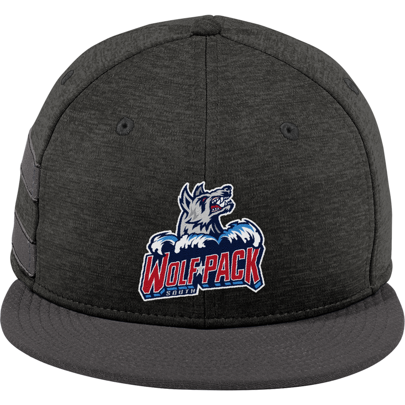 CT Wolfpack South New Era Shadow Heather Striped Flat Bill Snapback Cap