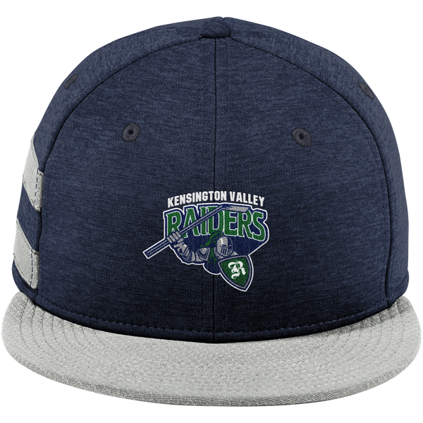 Kensington Valley Raiders New Era Shadow Heather Striped Flat Bill Snapback Cap