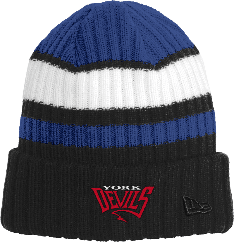 York Devils New Era Ribbed Tailgate Beanie