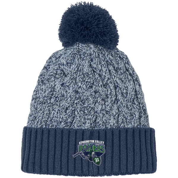 Kensington Valley Raiders New Era Marled Knit Pom Beanie