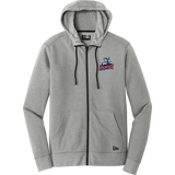 CT Wolfpack South New Era Tri-Blend Fleece Full-Zip Hoodie