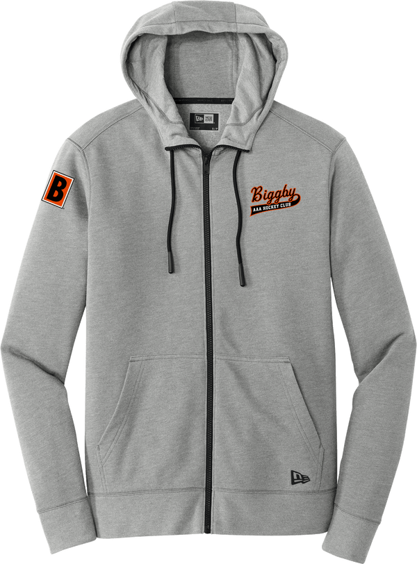 Biggby Coffee AAA New Era Tri-Blend Fleece Full-Zip Hoodie