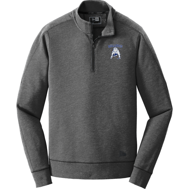 Chicago Bulldogs New Era Tri-Blend Fleece 1/4-Zip Pullover