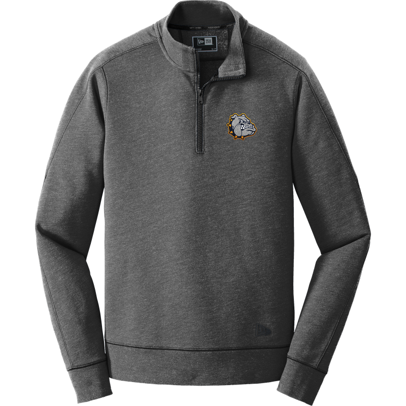 Chelsea Bulldogs New Era Tri-Blend Fleece 1/4-Zip Pullover