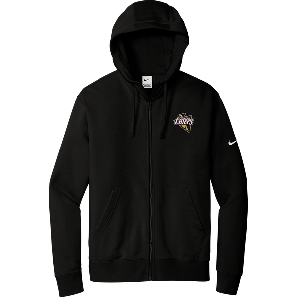 Mercer Chiefs Nike Club Fleece Sleeve Swoosh Full-Zip Hoodie