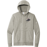 Allegheny Badgers Nike Club Fleece Sleeve Swoosh Full-Zip Hoodie