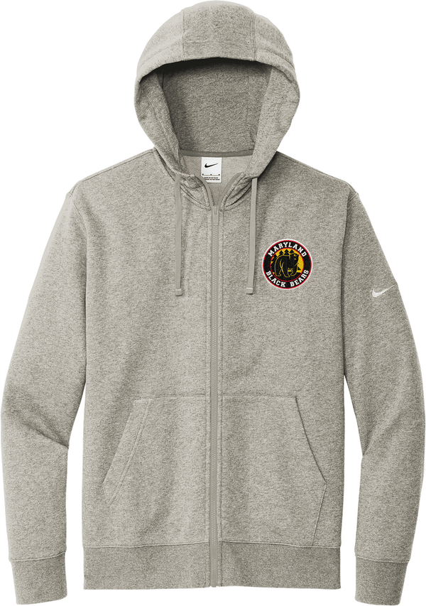 Maryland Black Bears Nike Club Fleece Sleeve Swoosh Full-Zip Hoodie