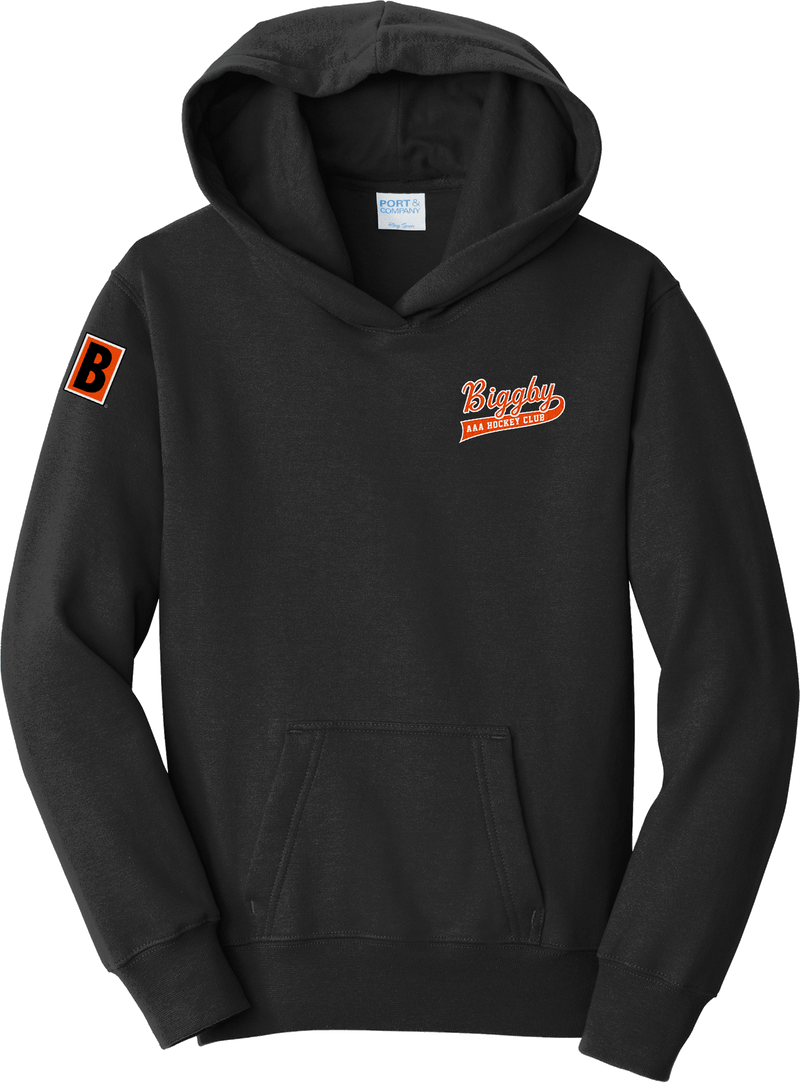 Biggby Coffee AAA Youth Fan Favorite Fleece Pullover Hooded Sweatshirt