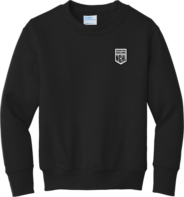 NGHL Youth Core Fleece Crewneck Sweatshirt