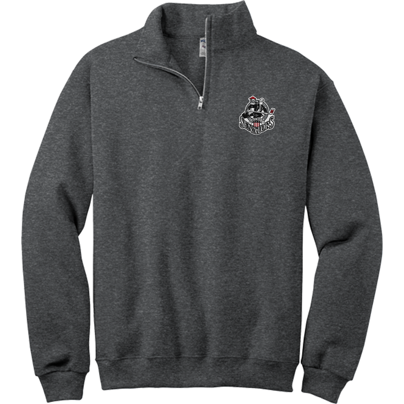 Grundy Senators NuBlend 1/4-Zip Cadet Collar Sweatshirt