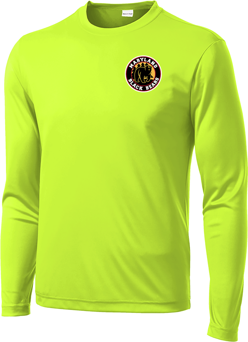 Maryland Black Bears Long Sleeve PosiCharge Competitor Tee