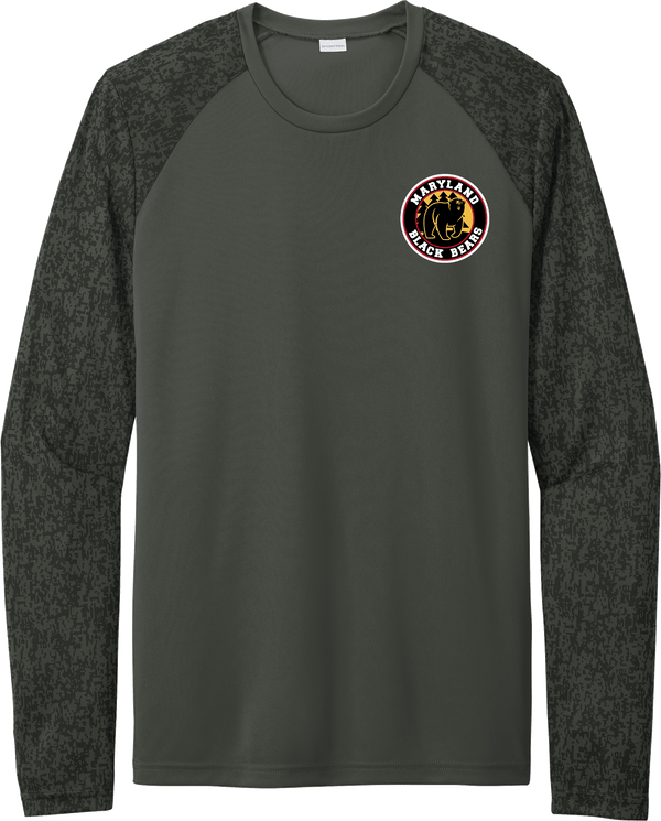 Maryland Black Bears Long Sleeve Digi Camo Tee