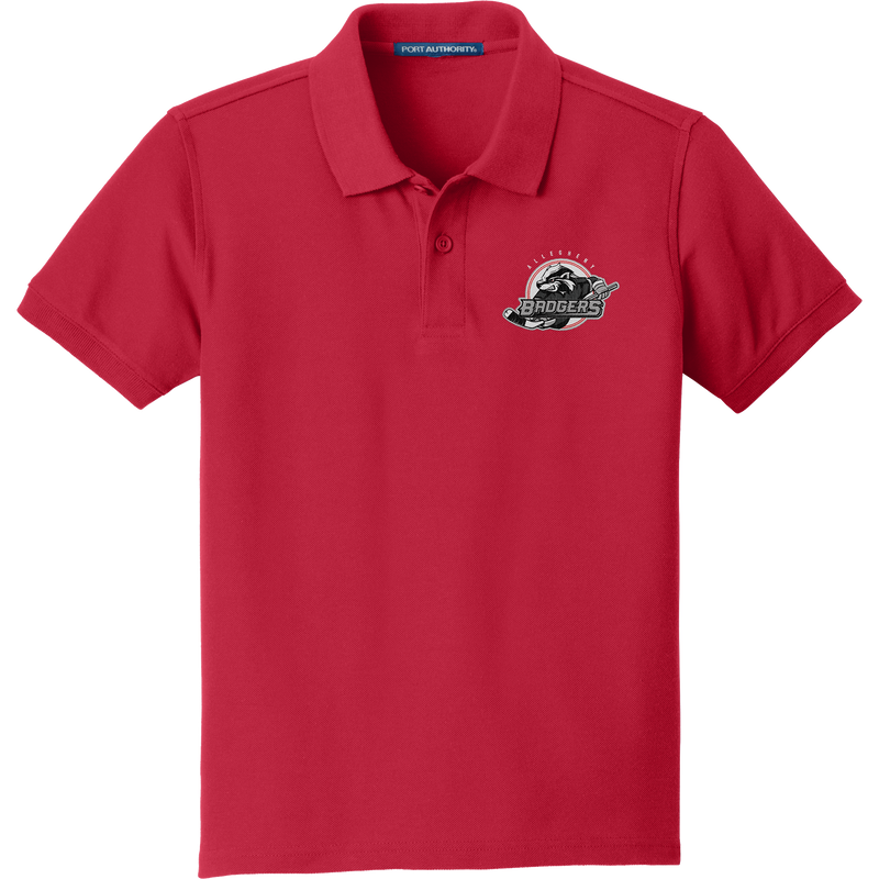 Allegheny Badgers Youth Core Classic Pique Polo