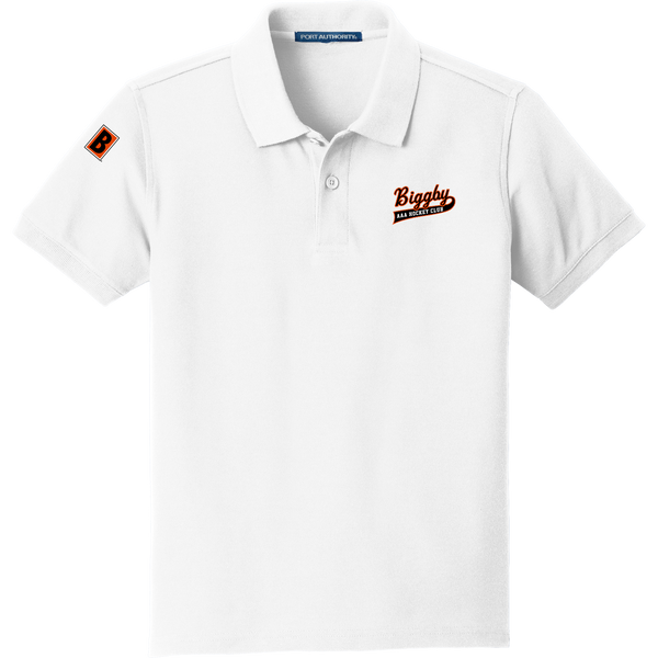 Biggby Coffee AAA Youth Core Classic Pique Polo