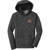 Princeton Tiger Lilies Youth PosiCharge Electric Heather Fleece Hooded Pullover