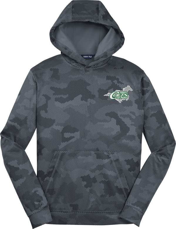 NJ Colts Youth Sport-Wick CamoHex Fleece Hooded Pullover