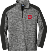 CT Bobcats Youth PosiCharge  Electric Heather Colorblock 1/4-Zip Pullover