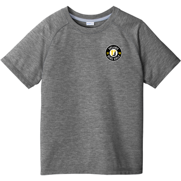 Upland Disc Golf Youth PosiCharge Tri-Blend Wicking Raglan Tee