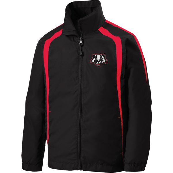 Scary Badgers Youth Colorblock Raglan Jacket