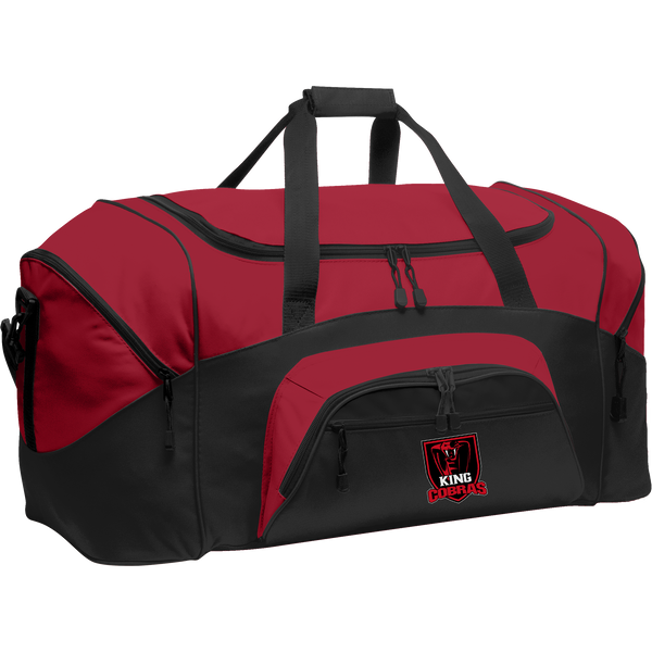 King Cobras Standard Colorblock Sport Duffel (E1288-BAG)